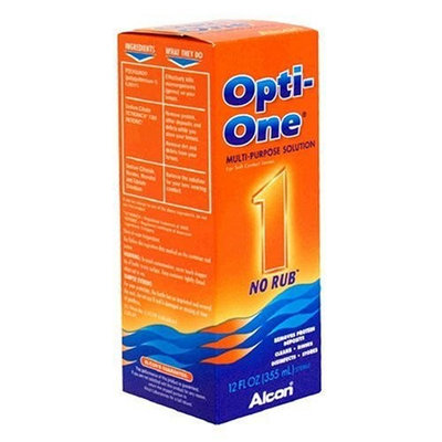 Opti-One No Rub Multi-Purpose Solution for Soft Contact Lenses, 12 fl oz