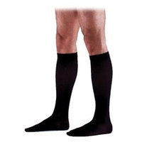 Sigvaris Cotton 233CMSM99-S 30-40 mmHg Mens With Grip Top Socks Black - Medium Short