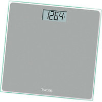 Taylor 753041034 Silver Razor Thin Glass Lithium Electronic Digital Bath Scale