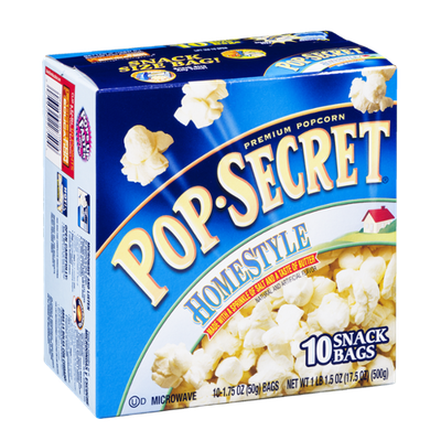 Pop-Secret Homestyle Popcorn Microwave Snack Bags - 10 CT