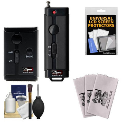 Vidpro RC-22 Universal Wireless and Wired Remote Control Shutter Release Set with Cleaning & Accessory Kit for Olympus DSLR & Micro 4/3 Digital Cameras