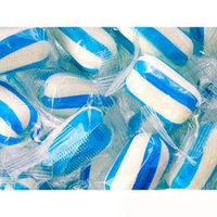 Yum Junkie Blue Sassy Striped Candy Cylinders 300 Pieces: 5 LBS