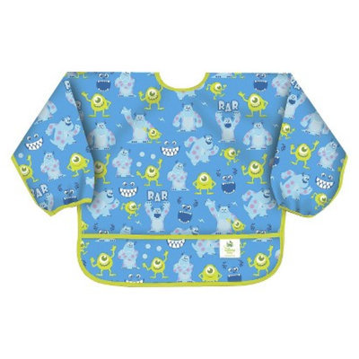 Bumkins Disney Baby Monsters, Inc Waterproof Sleeved Baby Bib - Blue