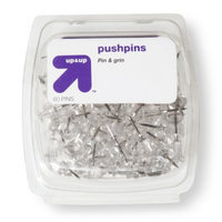 up & up up&up Push Pins Clear 60-ct.