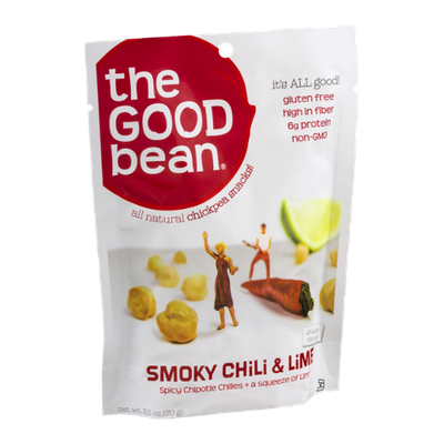 The Good Bean All Natural Chickpea Snacks! Smoky Chili & Lime