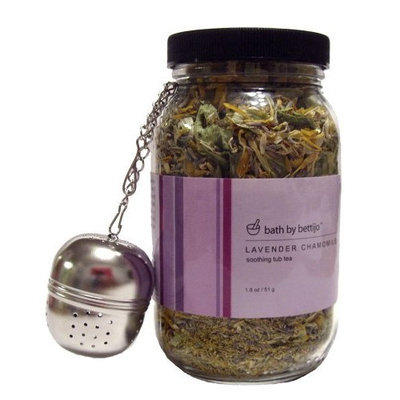 Bath By Bettijo Soothing Tub Tea, Lavender Chamomile, 1.8-Ounce Jars