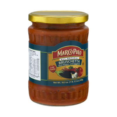 Marco Polo Red Pepper and Eggplant Bruschetta Sauce