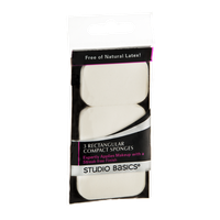 Studio Basics Compact Sponges Rectangular - 3 CT