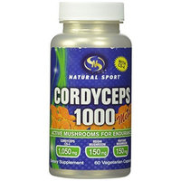 Natural Sport Cordyceps Capsules, Extreme, 625 Mg, 60 Count