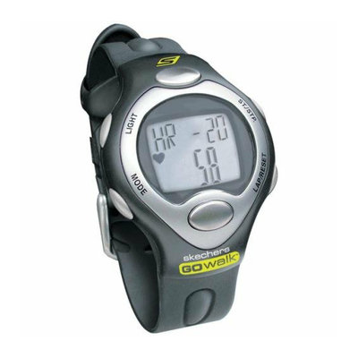 SKECHERS GO WALK SK1 Classic Strapless Heart Rate Monitor with Calorie Counter Mens PK Black