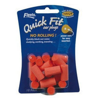 Flents Quick Fit Ear Plugs - No Rolling! 10 Pair