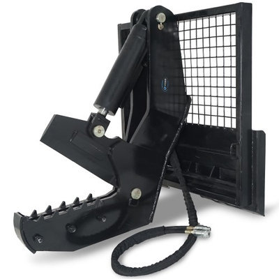 Titan Distributors 12 Rotating Tree Shear HD 5 Cylinder Skid Steer Tractor Loader Attachment