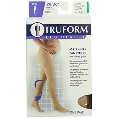 Truform 1757, Maternity Compression Pantyhose, 20-30 mmHg, Beige, Medium
