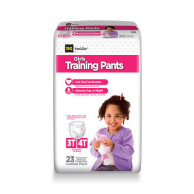 DG Toddler Training Pants for Girls 3T-4T - 23ct
