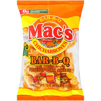 Mac's Chicharrones Bar-B-Q Fried Pork Skins, 1.5 oz
