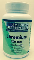 Chromium 200 MCG No Chinese Ingredients American Supplements 200 Caps