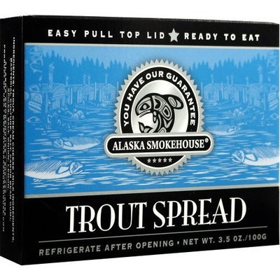 Alaska Smokehouse Trout Spread Totem Design, 3.5 Ounce Boxes (Pack of 6)
