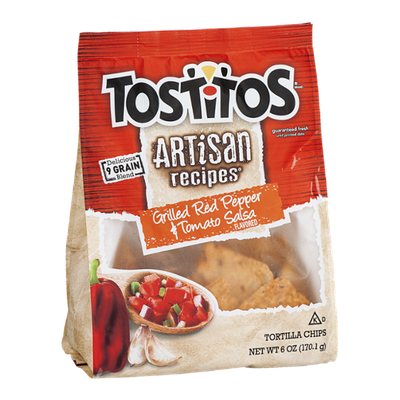 Tostitos® Artisan Recipes Tortilla Chips Grilled Red Pepper & Tomato Salsa