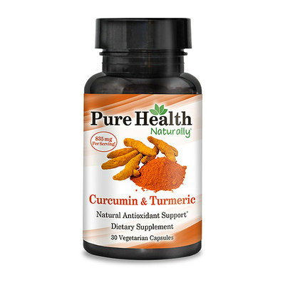 Pure Health Curcumin & Turmeric Dietary Supplement Capsules