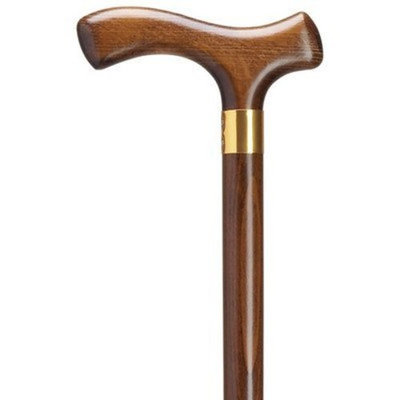 Harvy Men Fritz Cane Walnut Shaft, Walnut Handle -Affordable Gift! Item #HAR-9005307