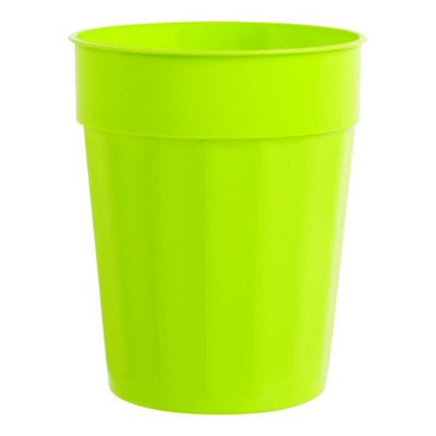 B & R Plastics Inc B & R Plastic Cup Chartreuse Fluted 22 oz. Plastic-Mfg# FC22-48CH - Sold As 96 Units