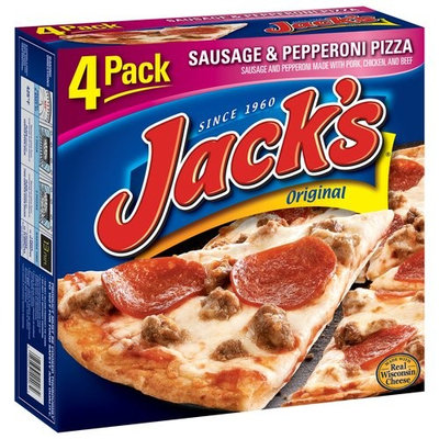 Jack's Original Sausage & Pepperoni Pizzas, 17.2 oz, 4 count