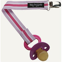 Baby Dry Goods 03031 PinkPurpleWhite Stripes Pacifier Clip