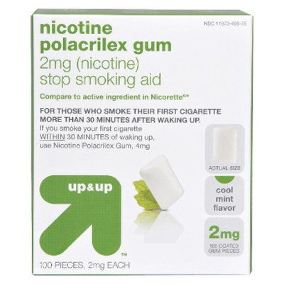 Up & Up Nicotine Polacrilex 2-mg. Gum - Cool Mint (100-pk.)