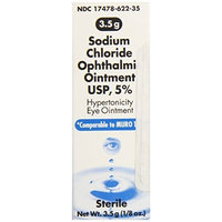 Sodium Chloride 5 percentage Ophthalmic Ointment 0 .12 oz , 3. 5 gm, Compare to Muro 128