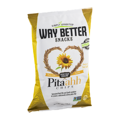 Simply Sprouted Way Better Snacks Pita-ahh Chips Pinch of Sea Salt