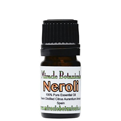 Miracle Botanicals Neroli Essential Oil - 100% Pure Citrus Aurantium Amara - Therapeutic Grade 5ml