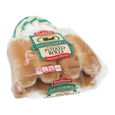 Stroehmann Dutch Country Hot Dog Potato Rolls - 8 CT