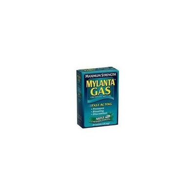 Mylanta Gas Simethicone Anti-Gas, Maximum Strength, Chewable Mint, 24 Count