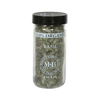 Morton & Bassett Organic Basil, .4-Ounce Jars (Pack of 3)