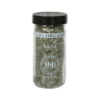 Morton & Bassett Organic Basil, .4-Ounce Jars (Pack of 3)