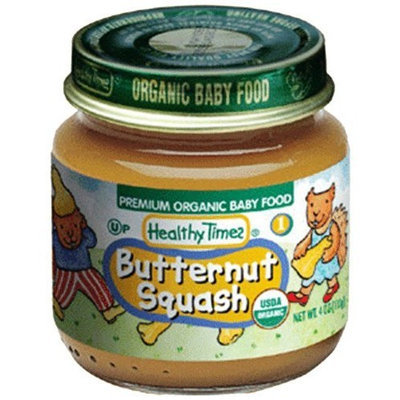 Healthy Times Organic Baby Food, Butternut Squash, 4-Ounce Jars (Pack of 12)