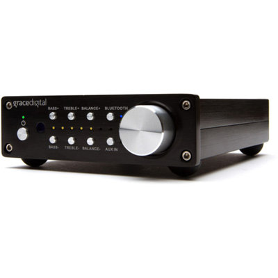 Grace Digital Audio Bookshelf Mini Stereo Receiver with 100 Watts