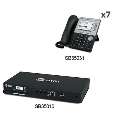 AT & T SB35010 + (7) SB35031 Syn248 by AT & T Business Telephones