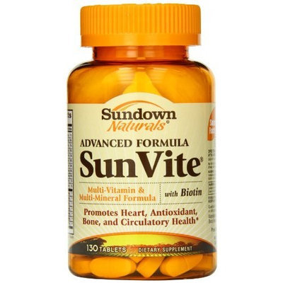 Sundown Naturals Advanced SunVite, 130 Tablets