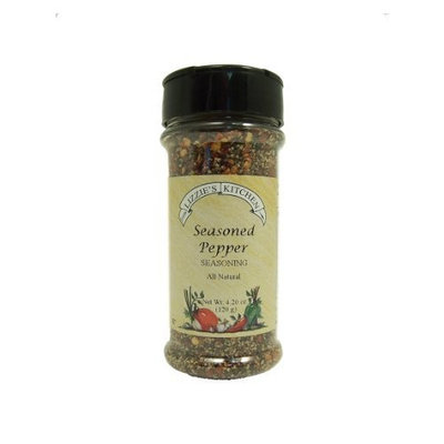 Lizzie's Kitchen Seasoned Pepper Seasoning, 4.20-Ounce Plastic Jars (Pack of 4)