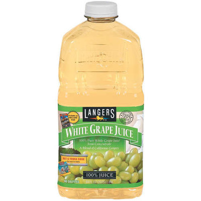 Langers WHITE GRAPE JUICE FROM CONCENTRATE (FILTERED WATER, WHITE GRAPE JUICE CONCENTRATE), AND ASCORBIC ACID (VITAMIN C).