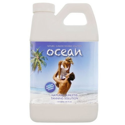 OCEAN 64 oz DARK TINT Tanning 12% DHA Tan Solution Airbrush Spray Sunless