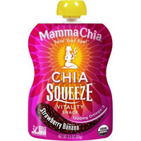Generic Mamma Chia Strawberry Banana Chia Squeeze Vitality Snack, 28 oz