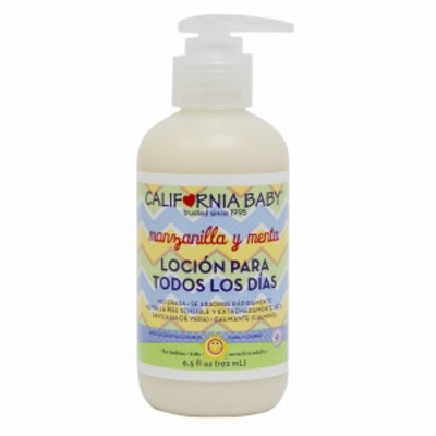 California Baby Manzanilla y Menta Locion para Todos Los Dias / Everyday Lotion, Chamomile & Mint, 6.5 oz