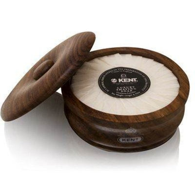 Kent Shaving Soap in Dark Oak Wooden Bowl SB3 4.2 oz