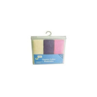 Washcloth Knit Girls 3Pk 3 Pack (1 Ea) by Green Sprouts ( Multi-Pack)