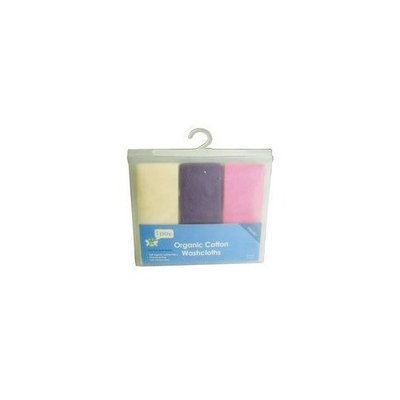 Washcloth Knit Girls 3Pk 3 Pack (1 Ea) by Green Sprouts ( Multi-Pack)