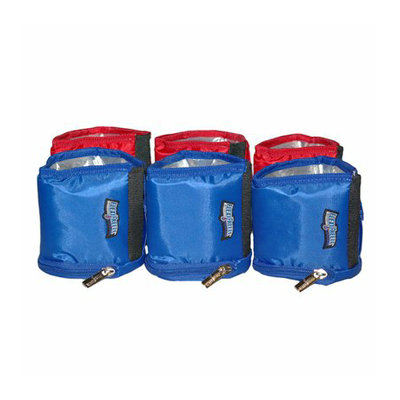 Maranda Enterprises Flexifreeze Refreezable Can Coolers - Red/ Blue