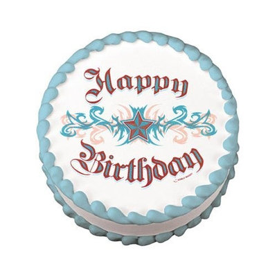 Lucks Edible Image Happy Birthday Tattoo, 1 ea Misc.