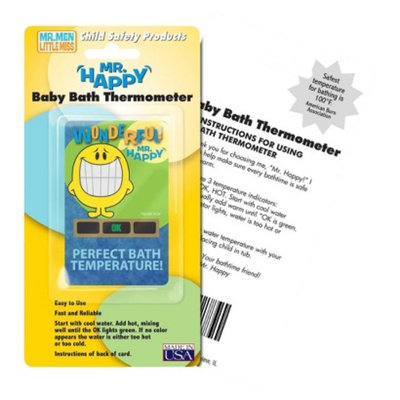 Quest Hallcrest Mr. Happy Bath Thermometer - 4 pack